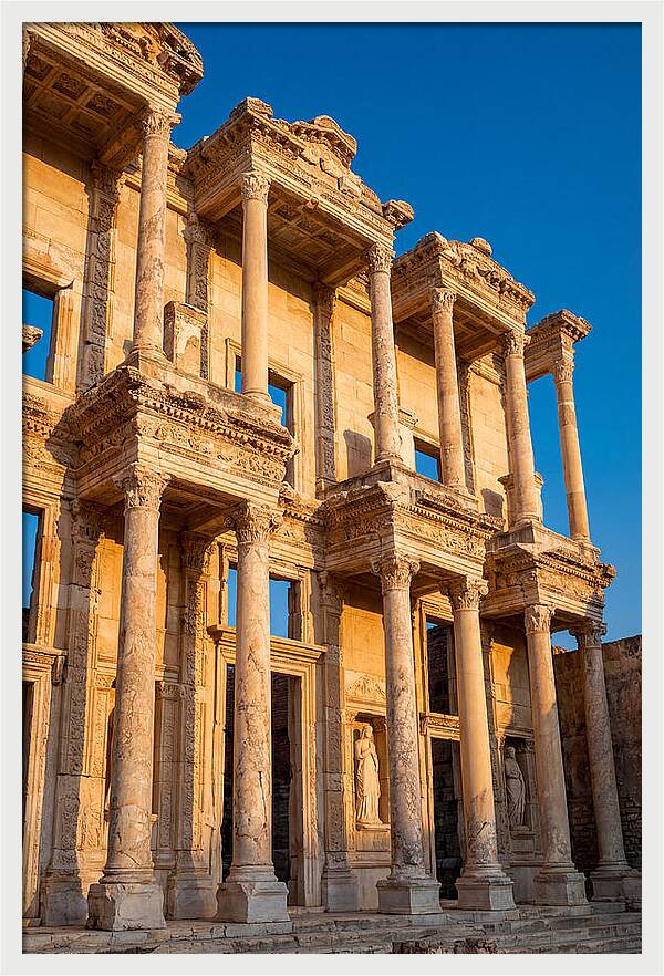 Library Of Celsus At Golden Hour