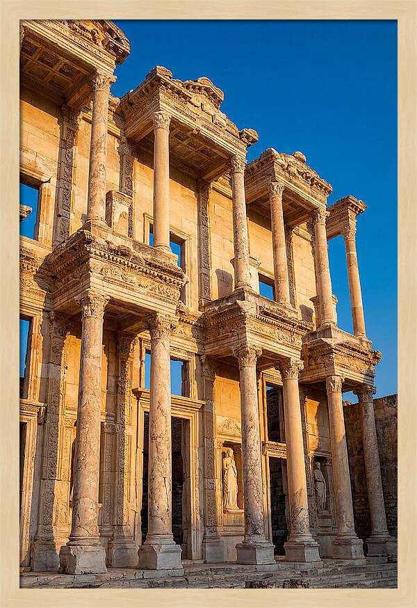Library Of Celsus At Golden Hour