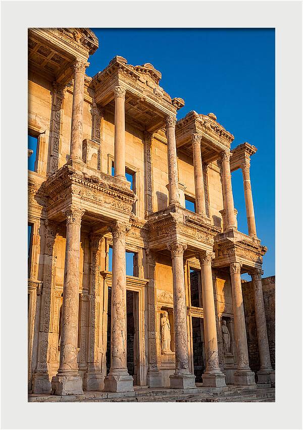 Library Of Celsus At Golden Hour
