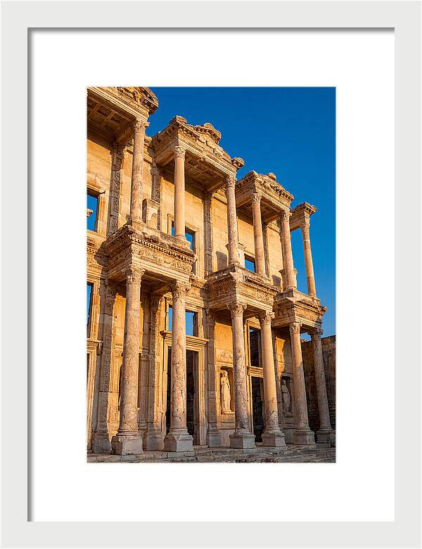 Library Of Celsus At Golden Hour