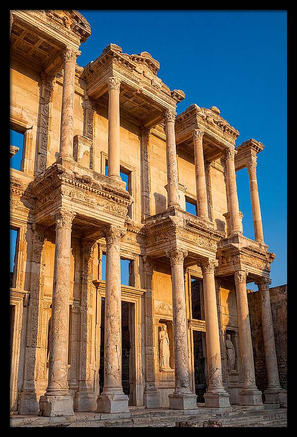 Library Of Celsus At Golden Hour