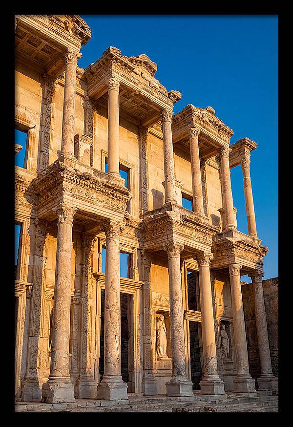 Library Of Celsus At Golden Hour