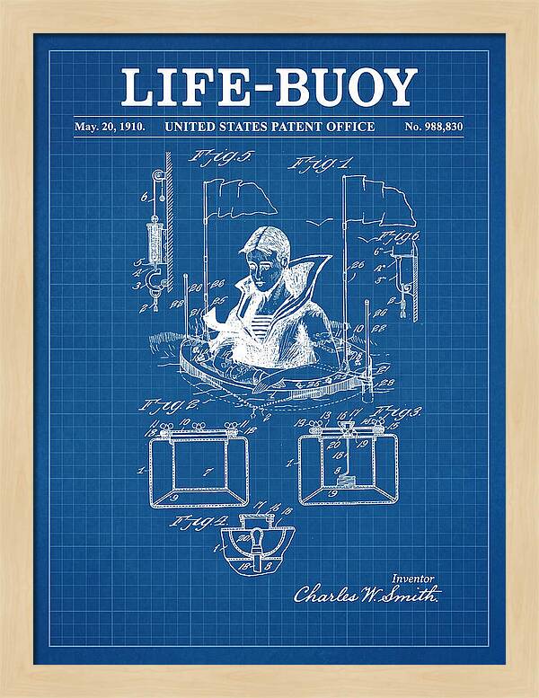 Life Buoy Blueprint Patent Us988830a