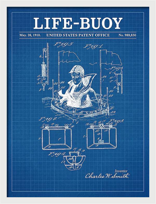 Life Buoy Blueprint Patent Us988830a