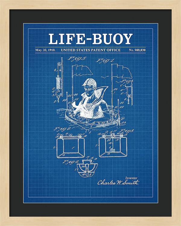 Life Buoy Blueprint Patent Us988830a