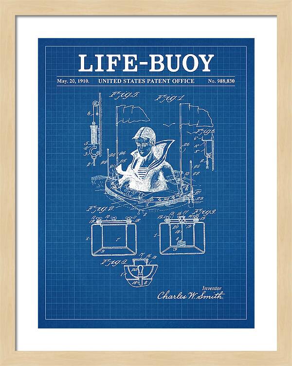 Life Buoy Blueprint Patent Us988830a