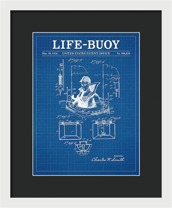 Life Buoy Blueprint Patent Us988830a