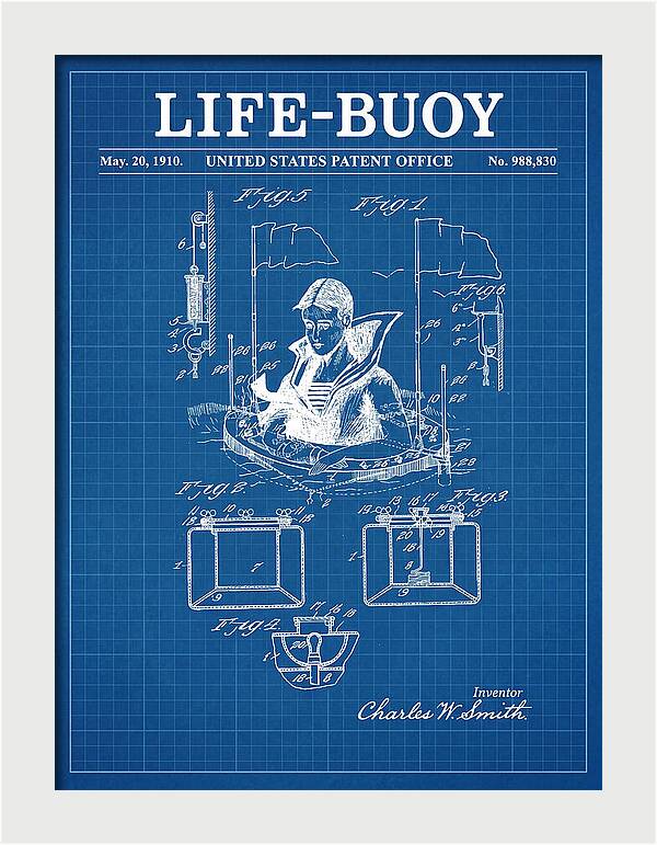 Life Buoy Blueprint Patent Us988830a