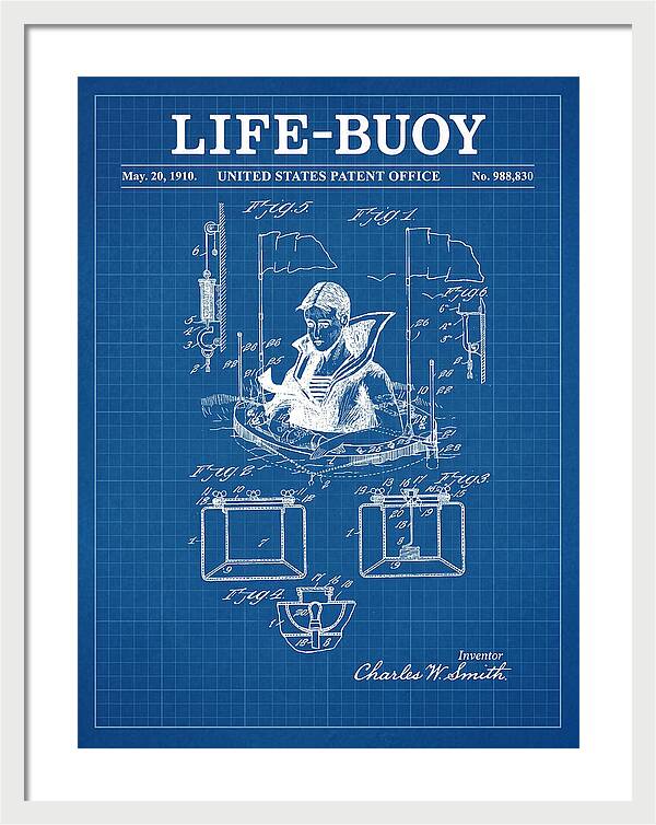 Life Buoy Blueprint Patent Us988830a