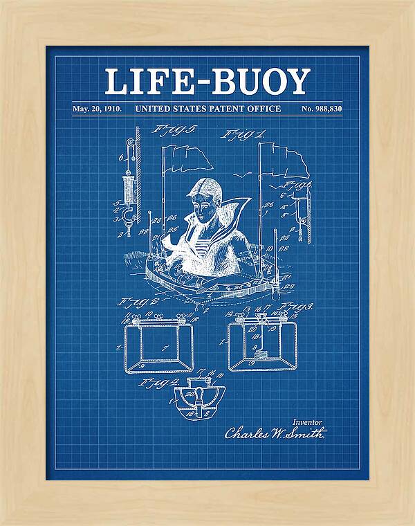 Life Buoy Blueprint Patent Us988830a
