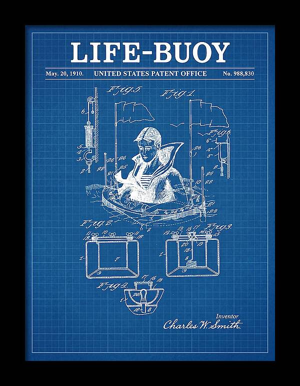 Life Buoy Blueprint Patent Us988830a