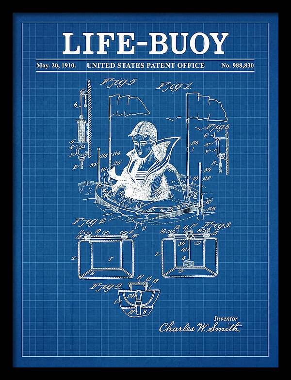 Life Buoy Blueprint Patent Us988830a