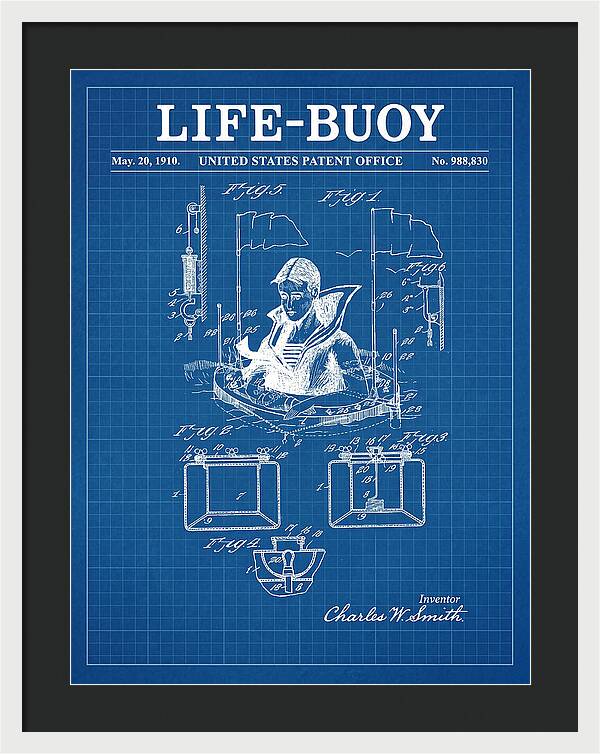 Life Buoy Blueprint Patent Us988830a