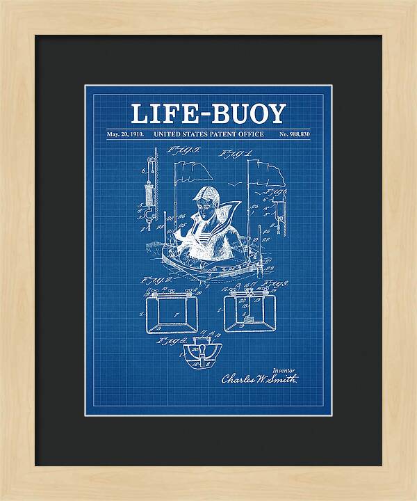 Life Buoy Blueprint Patent Us988830a