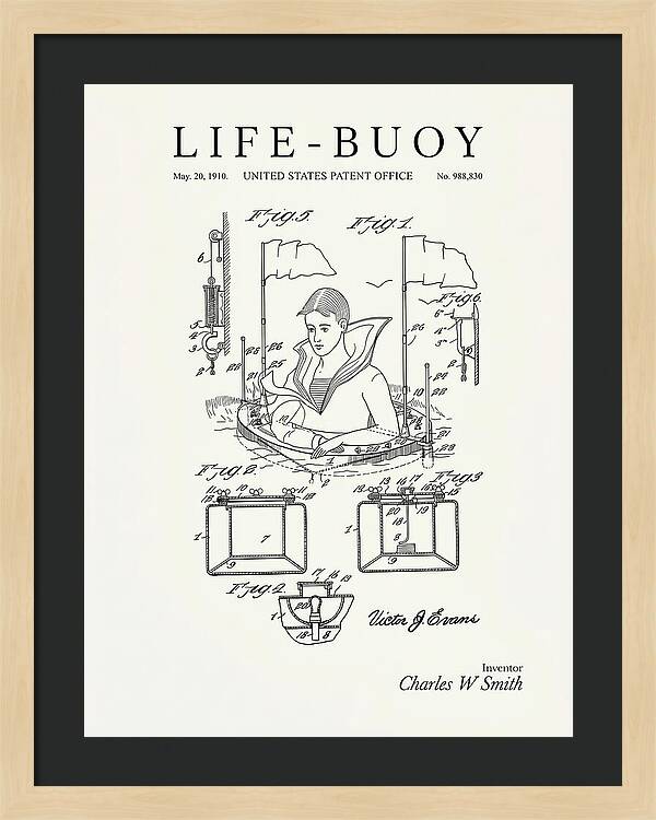 Life Buoy Minimalist Patent Us988830a