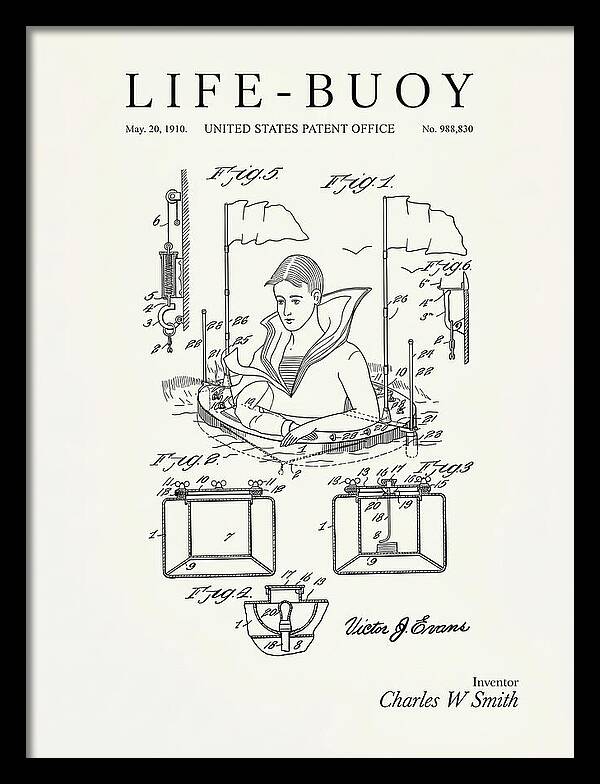 Life Buoy Minimalist Patent Us988830a