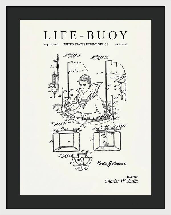Life Buoy Minimalist Patent Us988830a