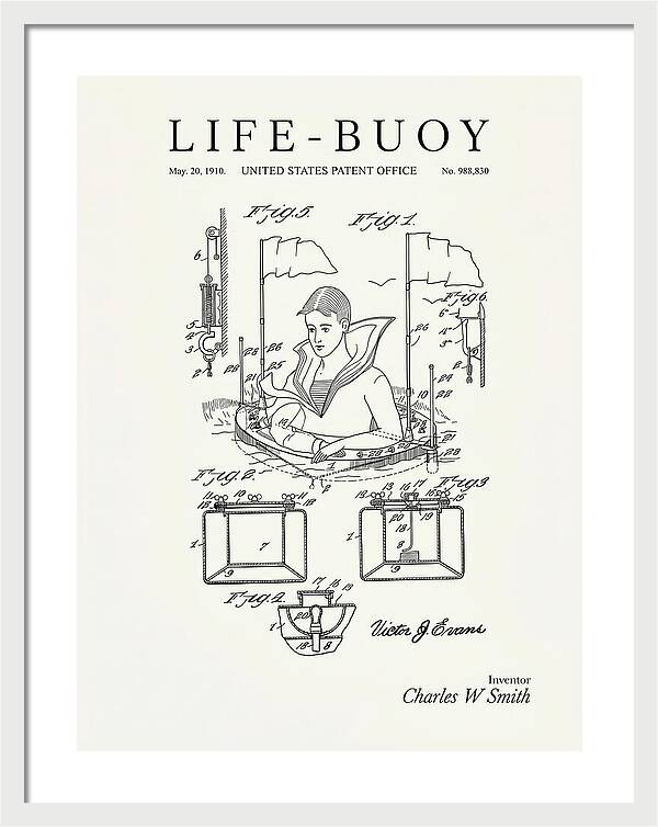 Life Buoy Minimalist Patent Us988830a