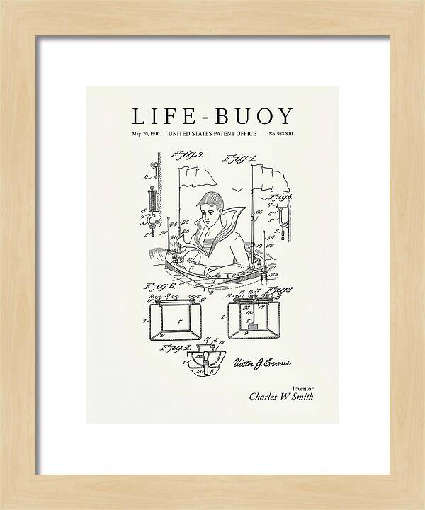 Life Buoy Minimalist Patent Us988830a