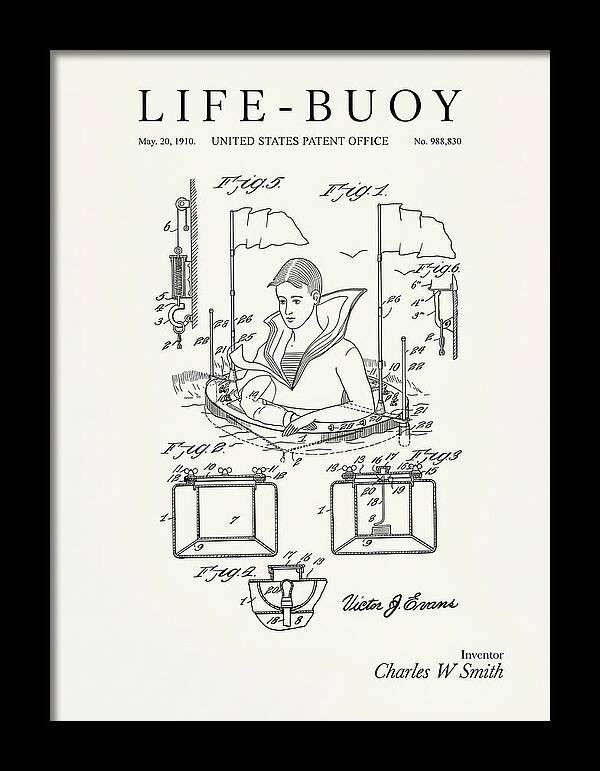 Life Buoy Minimalist Patent Us988830a
