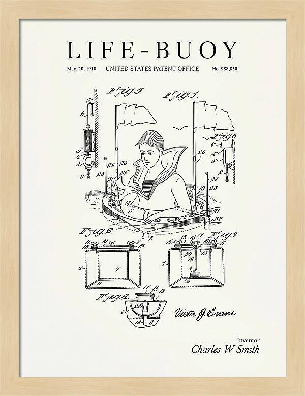 Life Buoy Minimalist Patent Us988830a