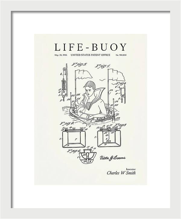Life Buoy Minimalist Patent Us988830a