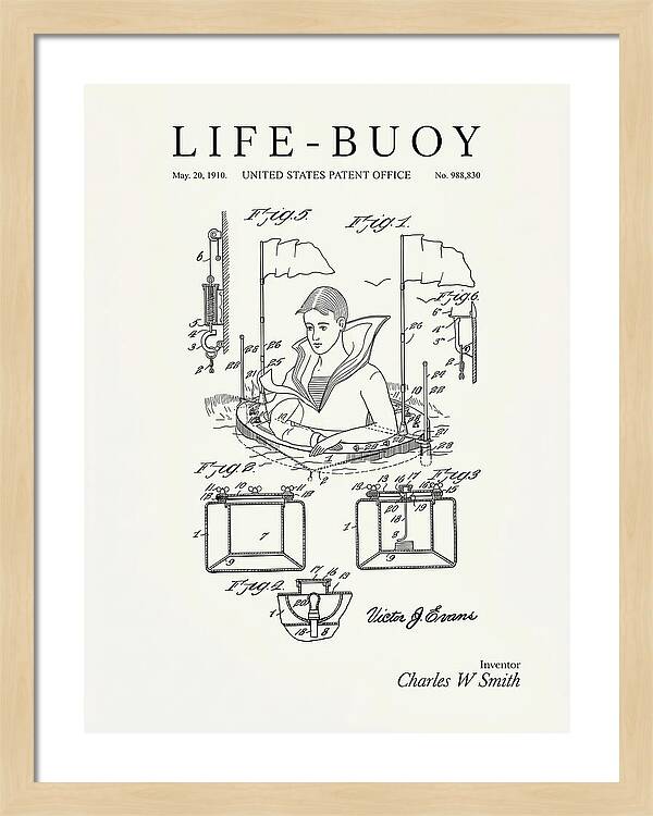 Life Buoy Minimalist Patent Us988830a