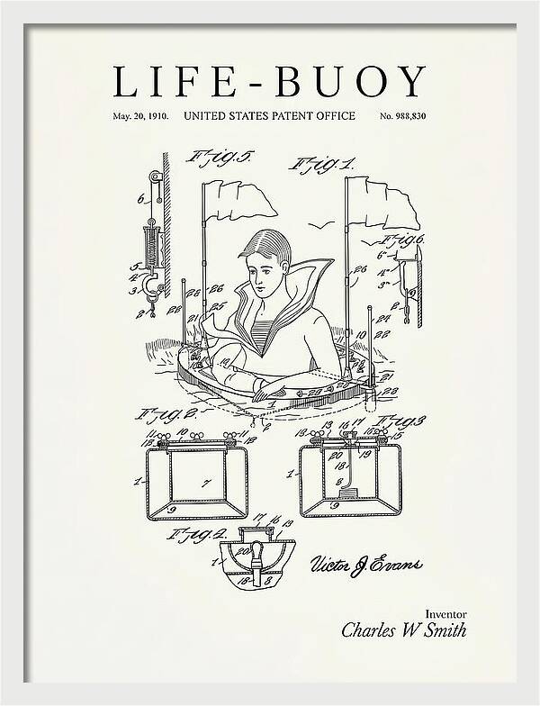 Life Buoy Minimalist Patent Us988830a
