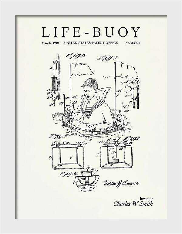 Life Buoy Minimalist Patent Us988830a