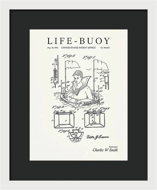 Life Buoy Minimalist Patent Us988830a