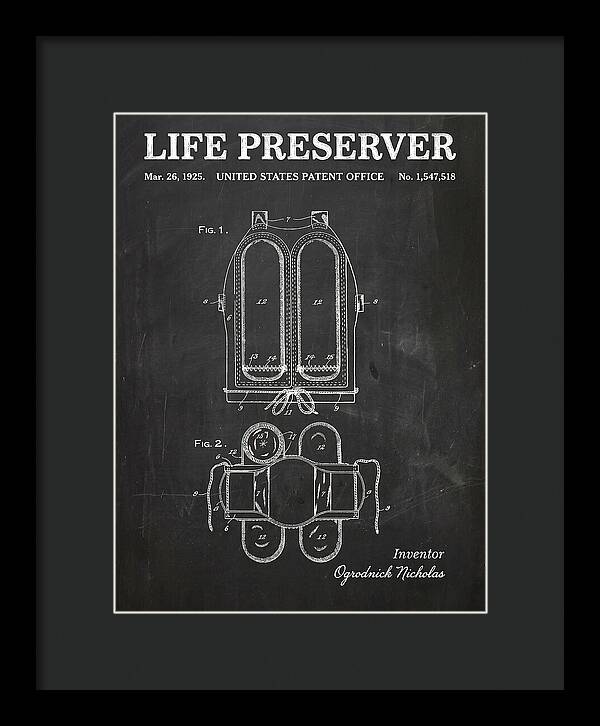 Life Preserver Chalkboard Patent Us1547518a