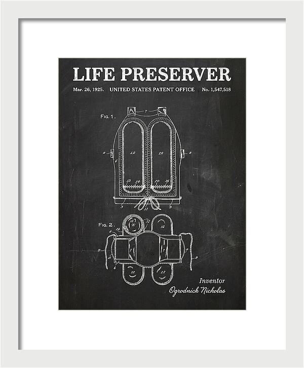 Life Preserver Chalkboard Patent Us1547518a