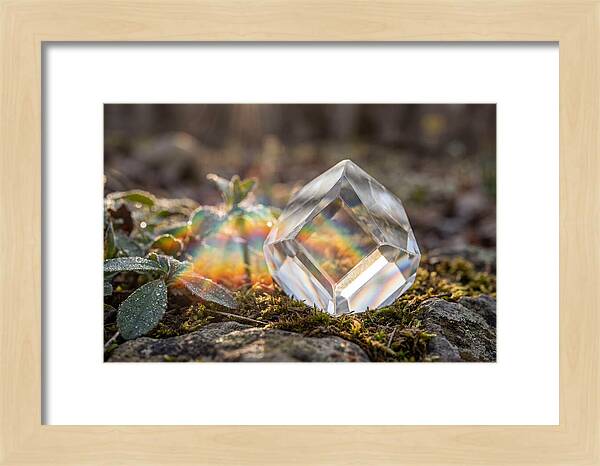 Light Refraction Through Crystal