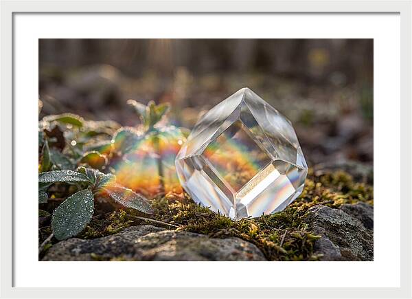 Light Refraction Through Crystal