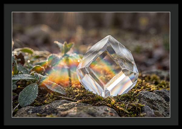 Light Refraction Through Crystal