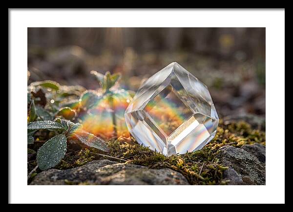 Light Refraction Through Crystal