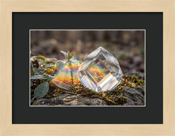 Light Refraction Through Crystal