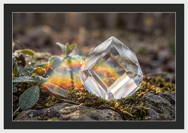 Light Refraction Through Crystal