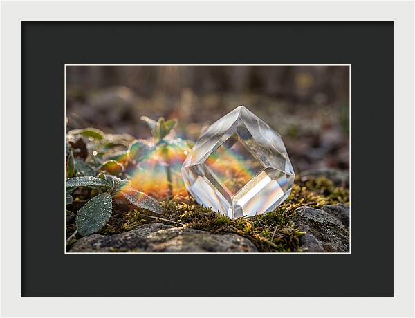 Light Refraction Through Crystal