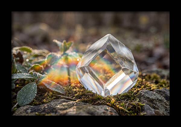 Light Refraction Through Crystal