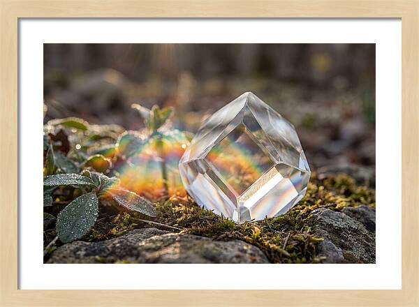 Light Refraction Through Crystal