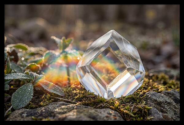 Light Refraction Through Crystal