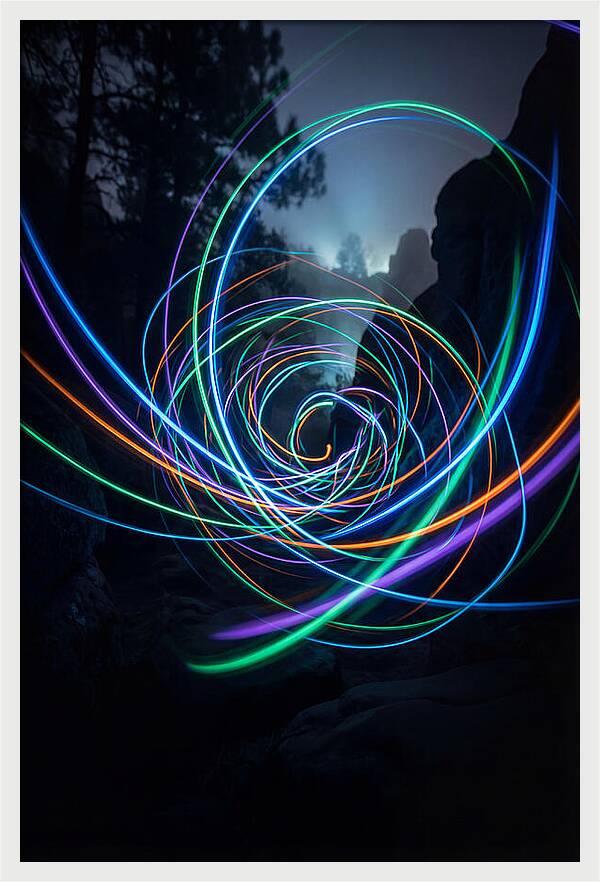 Light Trails In The Night