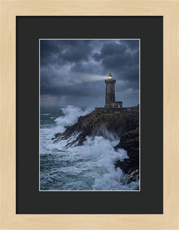 Lighthouse Amidst Stormy Seas
