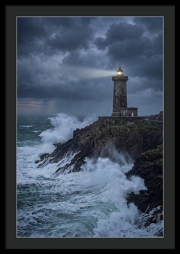 Lighthouse Amidst Stormy Seas