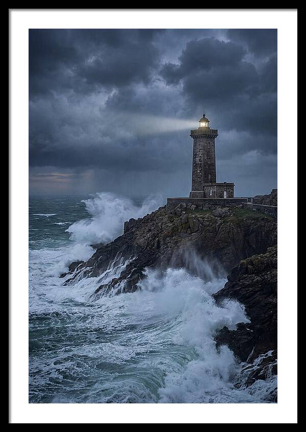 Lighthouse Amidst Stormy Seas