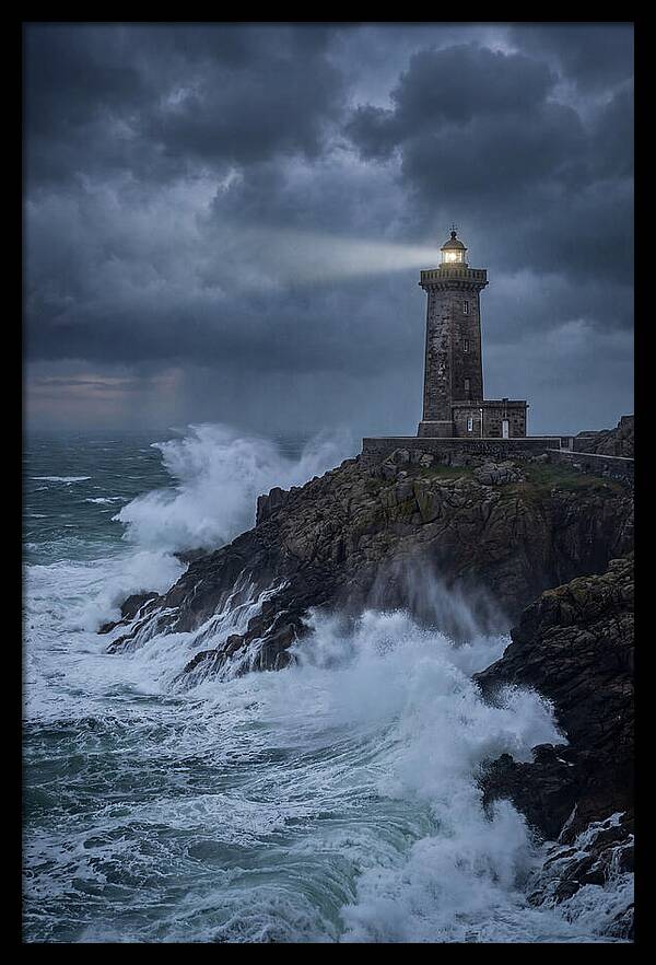 Lighthouse Amidst Stormy Seas
