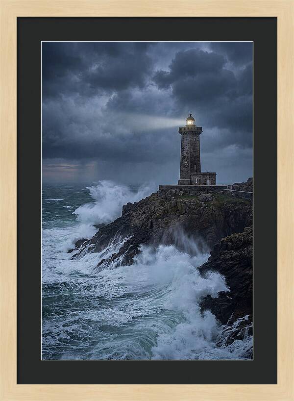 Lighthouse Amidst Stormy Seas