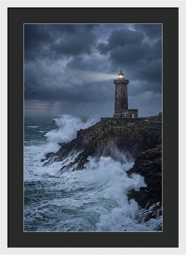 Lighthouse Amidst Stormy Seas