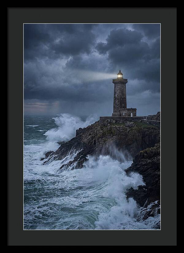 Lighthouse Amidst Stormy Seas